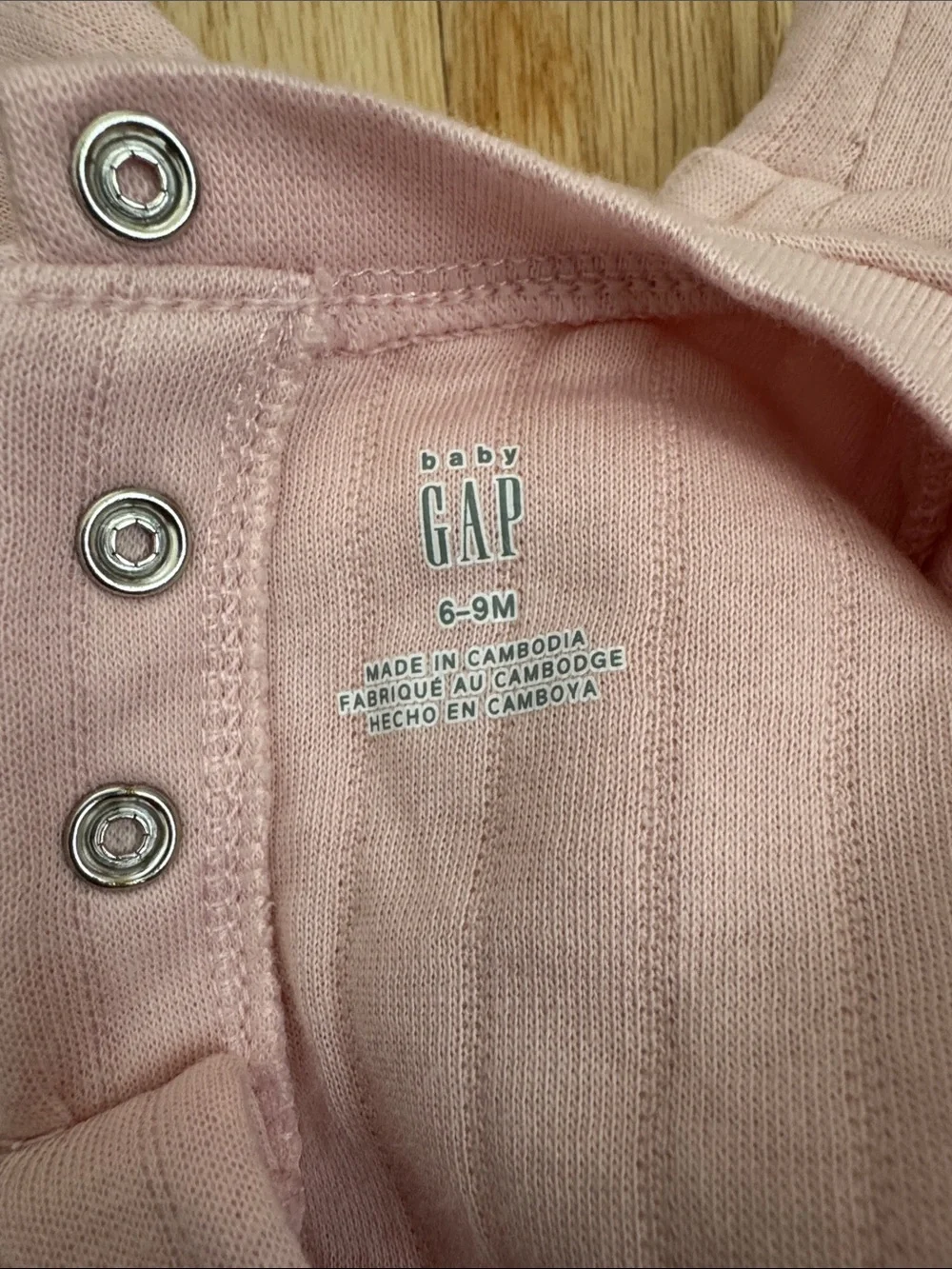 GAP Light Pink Ribbed Pullover Sweatshirt